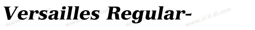 Versailles Regular字体转换